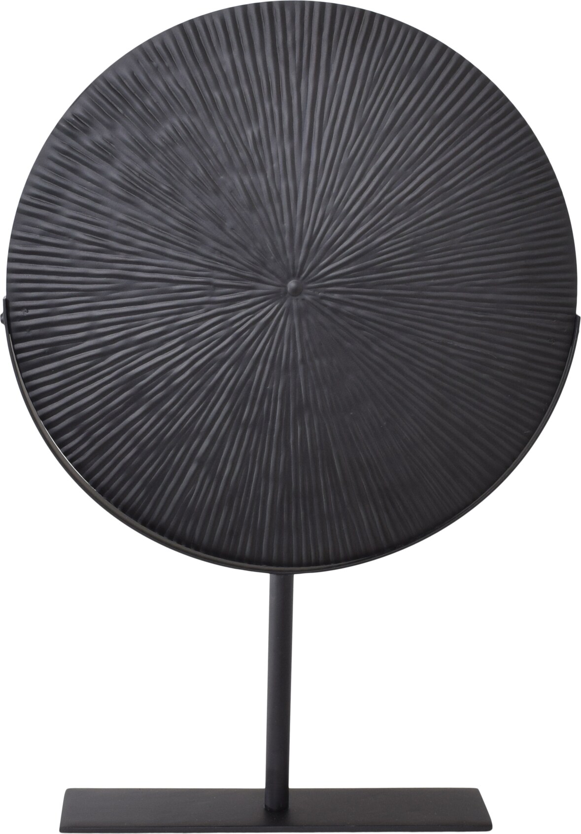 LOFT42 Burst Ornament auf Fuß - Schwarzes Metall Ø36cm