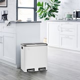 thumbnail of SVITA TM2X15 Mülleimer 30 Mülltrennsystem Abfalleimer mit Fächern Weiß