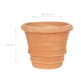 thumbnail of Biscottini Vasi per fiori 30x30x25 cm - Vaso rotondo in Terracotta - Vasi da interno - Fioriera esterno da giardino Made in Italy - Vaso balcone tondo