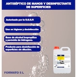thumbnail of Solución higienízate hidroalcohólica de secado instantáneo antibacterias formato 5 Litros HIGISOL 70
