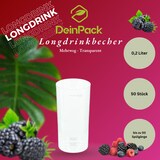 thumbnail of 50 Longdrinkbecher  Mehrwegbecher 200ml Made in Germany  Getränkebecher mit Eichstrich  wiederverwendbar  Transparent aus PP
