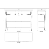 thumbnail of Console Maddy Beige -  Gris Rectangle Bois Amadeus 110x35 cm