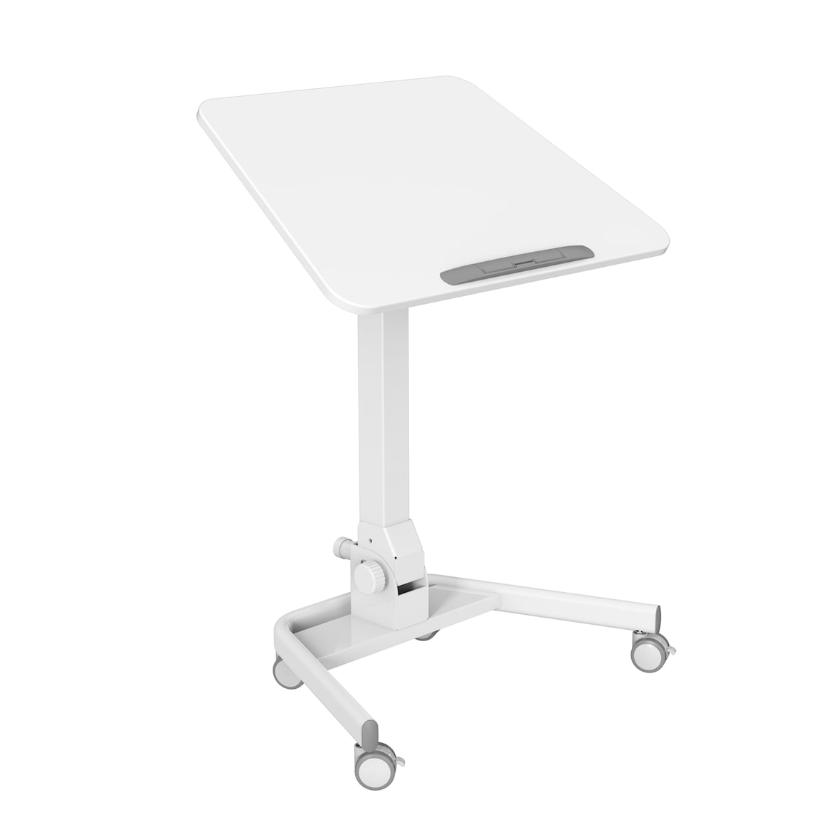 SVITA JEJU Laptoptisch Laptopständer Mobiles Stehpult Höhenverstellbar Klappbar Weiß