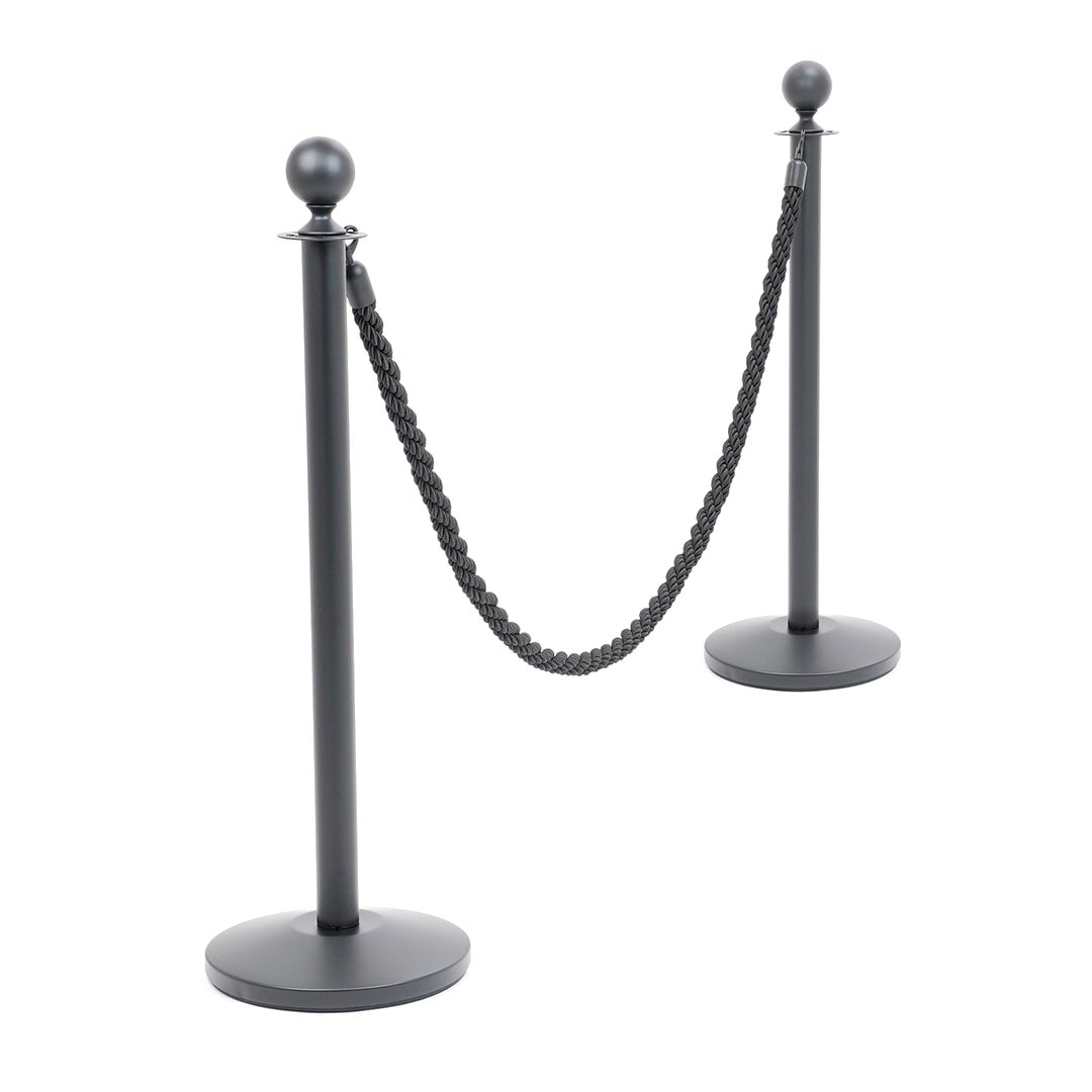 Danieli Store - Postes Separadores Negro con Cuerda de 2mt Color Negro