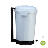 thumbnail of Cubo Goliat 95 litros con pedal. Contenedor profesional color blanco.