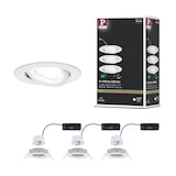 thumbnail of Paulmann LED Einbauleuchte Nova Coin 3er-Set   rund 84mm 50° 3x2,8W 3x505lm 230V  4000K Weiß matt 92455