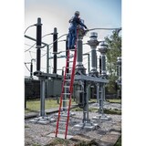 thumbnail of PROREGAL Sprossen-Schiebeleiter 2-teilig GFK/Alu ohne Traverse 2x10 Sprossen