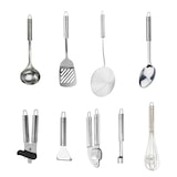 thumbnail of Ensemble de 9 ustensiles de cuisine inox Fackelmann Ovale