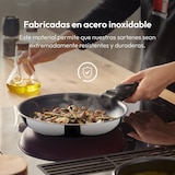 thumbnail of BERGNER Click&Cook - Conjunto de 3 frigideiras de aço inoxidável Ø18Ø20Ø24cm com cabo removível, pretas