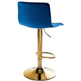 thumbnail of CHEFGASTRO Barhocker MAUI Samt G HxBxT 83x39x36cm Samt Blau Barstuhl