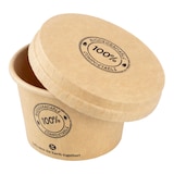 thumbnail of 500x BIO Dressingbecher mit Deckel aus Karton 60ml Ø62mm