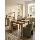 thumbnail of Esszimmertisch WL5.077 Braun 80 x 80 x 76 cm Mango Massivholz, Design Landhaus Esstisch Massiv, Tisch für Esszimmer Quadratisch, Küchentisch für 4