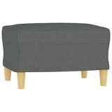 thumbnail of vidaXL Sessel mit Hocker Dunkelgrau 60 cm Stoff