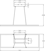 thumbnail of Bard LED-Deckenpendelleuchte 52W Schwarz 3394-45-101 Fabas Luce