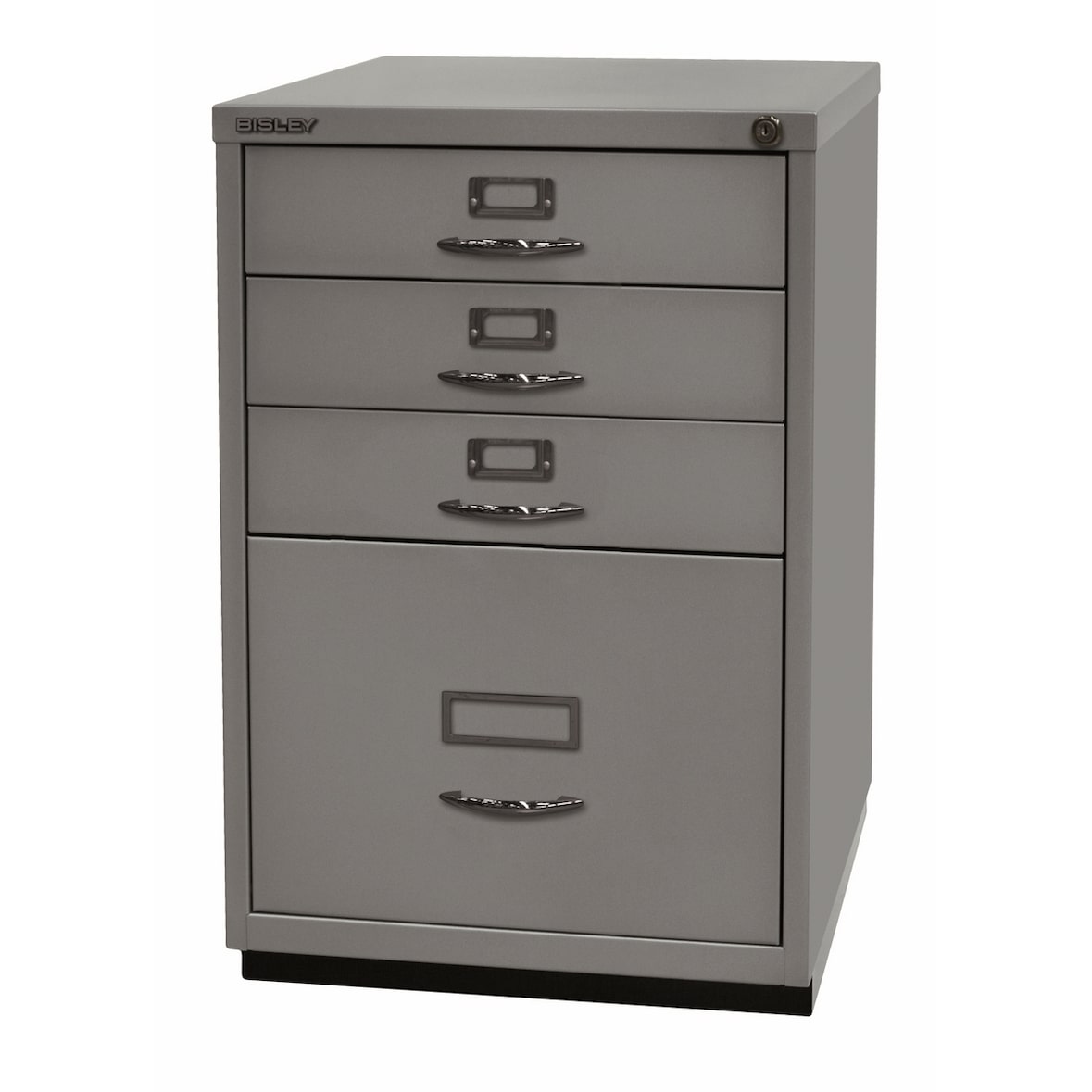 BISLEY Schubladenschrank Serie F aus Metall abschließbar in silber Bürocontainer Aktencontainer Standcontainer