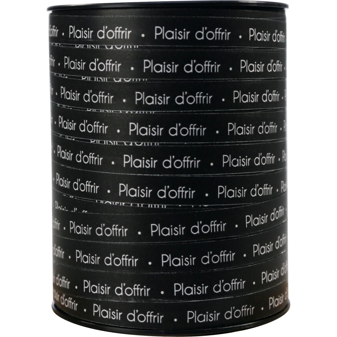 Clairefontaine Geschenkband 250mx10mm, Beschriftung Plaisir d'offrir - Schwarz & Weiß 602129C