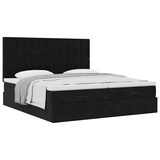 thumbnail of vidaXL Ottoman-Bett mit Matratzen Schwarz 180x200 cm Samt