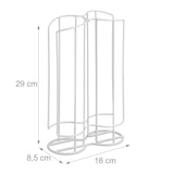 thumbnail of Relaxdays Kapselhalter kompatibel mit Tassimo, Kaffeepadhalter für 32 Kapseln, Kapselspender, HxBxT: 29x18x8,5 cm, weiß