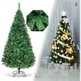 thumbnail of Árbol de Navidad artificial COSTWAY de 180 cm con soporte metálico, agujas de PVC, árbol artificial ideal para el hogar.