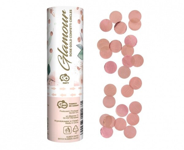Konfetti Kanone roségold