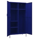 thumbnail of vidaXL Kleiderschrank Marineblau 90x50x180 cm Stahl