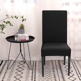 thumbnail of Intirilife 6x Elastische Stuhlhusse Stuhlüberzug in SCHWARZ mit 38 - 45 cm Sitzfläche und 45 - 65 cm Lehnenhöhe
