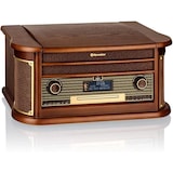 thumbnail of Tourne-Disque Roadstar HIF-1996D+BT - Platine Vinyl 33/45/78, Radio Dab+/FM, CD-MP3, Cassette, Bluetooth, USB, rétro Bois, LED