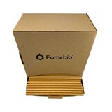 thumbnail of Pomebio Papieren Rietjes - Kraft - 8x195 mm - Dispenserbox 500 stuks