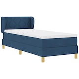 thumbnail of vidaXL Boxspringbett mit Matratze mit Kopfteil Blau 80 x 200 cm Stoff