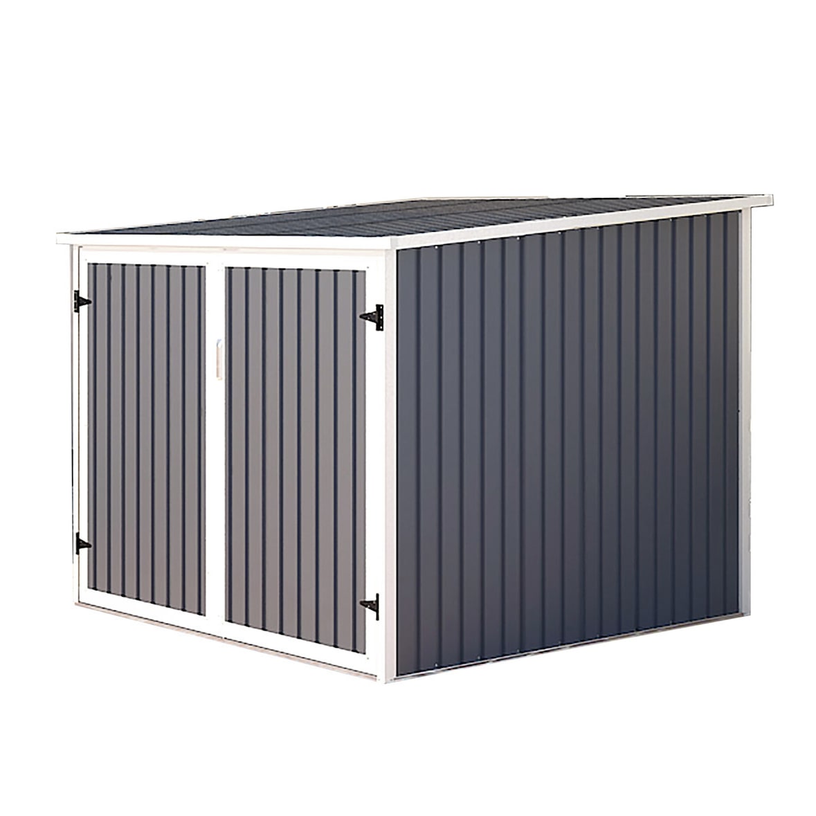 SVITA Fahrradgarage Bicycle Fahrradhaus Fahrradbox Bike box 5,6m³ Metall Dunkelgrau