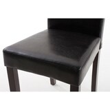 thumbnail of Esszimmerstuhl DALAN - Kunstleder Schwarz 41x47x91 cm Dunkelbraun | Essstühle Esszimmerstühle Küchenstühle Wohnzimmerstühle