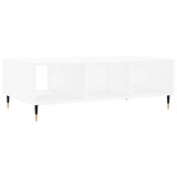 thumbnail of Table basse blanc 104x60x35 cm bois d'ingénierie Modèle Ombre Luxe Prime