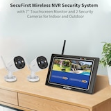 thumbnail of SecuFirst CWL401W2 Met 7 inch monitor en 2x Draadloze Beveiligingscamera - Wit