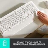 thumbnail of - Clavier sans fil - Ergonomique Entier avec Repose-Poignets -Signature K650 - Graphite Logitech