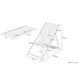 thumbnail of Buche-Liegestuhl, Gartenliege klappbar Strandstuhl Stofffarbe wählbar V-10-110blau