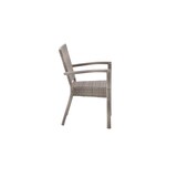 thumbnail of METRO Professional Sedia Barbados, alluminio/rattan PE, 56,5 x 60,5 x 86 cm, impilabile, grigio pietra