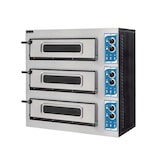 thumbnail of Fornetto pizza elettrico tripla camera con porta vetro per 1+1+1 pizza Ø 45 cm | 1+1+1 teglia EN 60x40