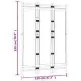 thumbnail of Décoshop26 - Paravent séparateur de pièce cloison pliante 3 panneaux 120 cm bambou et toile noir DEC031187