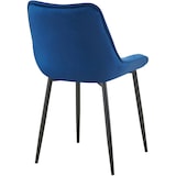 thumbnail of Set van 2 eetkamerstoelen Wallace fluweel blauw