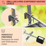 thumbnail of Sauenland Spanferkelgrill mit Elektromotor Drehspieß Silber-Metallic