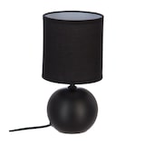 thumbnail of Lampe en Céramique Pied Boule Noir mat