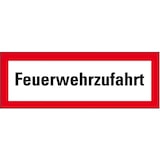 thumbnail of Schild I Feuerwehrschild Feuerwehrzufahrt, Aluminium, 420x148mm, DIN 4066
