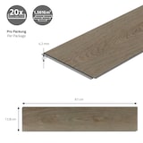 thumbnail of ML-Design PVC Bodenbelag Click Vinyl 1,56 m² 20 Dielen 61x12,8x0,42 cm Fischgrät Eiche Dunkel Braun Holzoptik Wasserfest