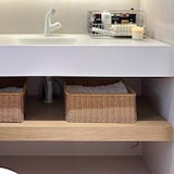 thumbnail of 【R557】Thermogeformtes Waschbecken Badezimmer Set Waschtisch Waschbecken mit LED-Spiegel und Ablage 120*55cm