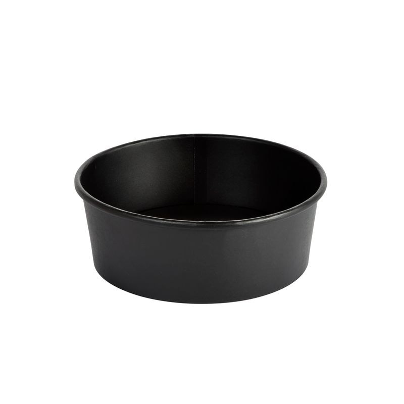 250x DUNI Ronda Bowl Wide 700 ml Schwarz ungeteilt