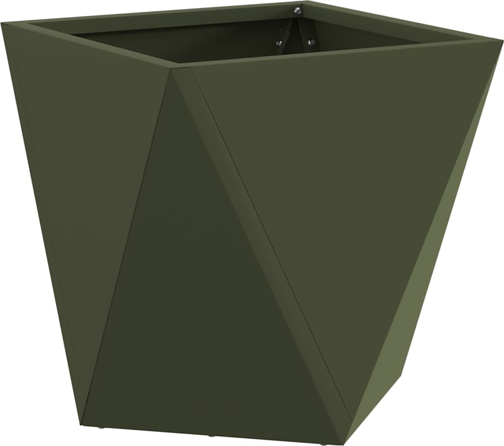 vidaXL Pflanzkübel Olive Grün 30 x 30 x 30 cm Stahl