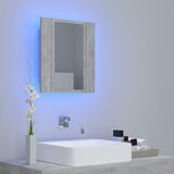 thumbnail of vidaXL LED-Bad-Spiegelschrank Betongrau 40x12x45 cm Acryl