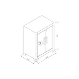thumbnail of Armadio modulare VITO grigio a 8 elementi