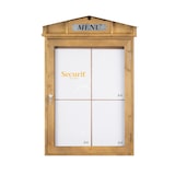thumbnail of Securit® Présentoir porte-menu LED A4 "Rustic" - Acajou - 4 vues