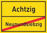 thumbnail of Achtzig Neunundsiebzig Schild Ortsschild A5 Rückseite selbstklebend